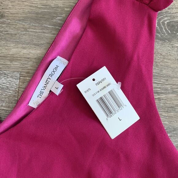 The Vanity Room A-line v-neck sleeveless dress sz large - Picture 6 of 10